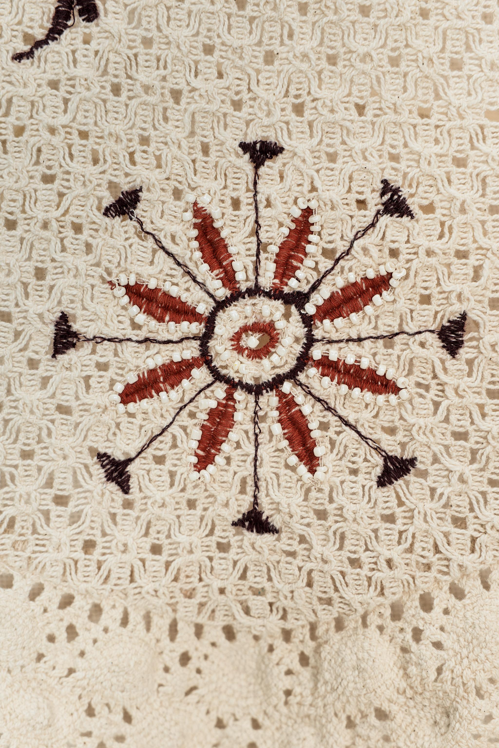 EMBROIDERED CROCHET TOP